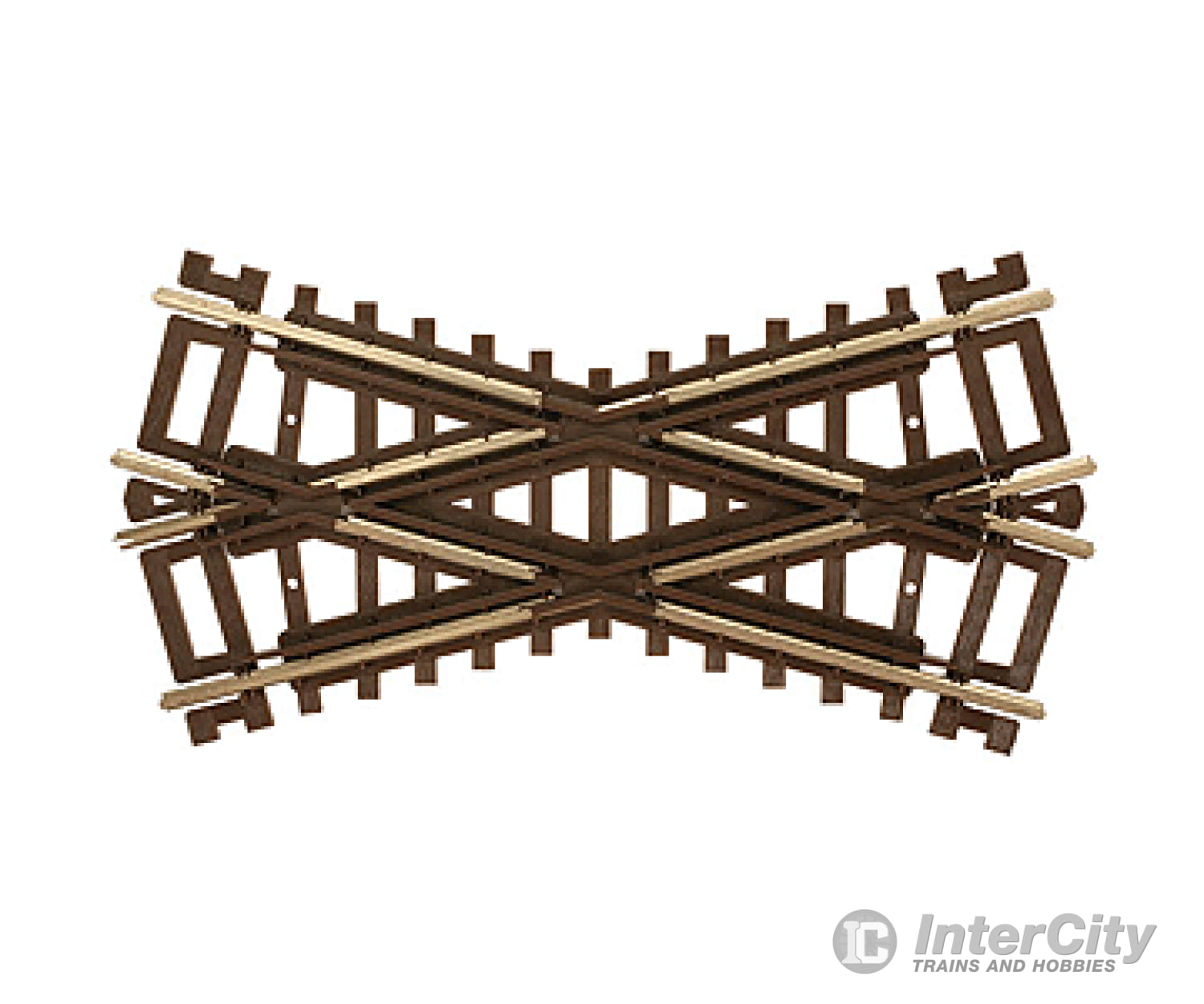 Atlas Ho 574 Code 83 Crossing - Nickel Silver With Brown Ties -- 30 Degrees Track & Turnouts