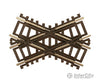 Atlas Ho 575 Code 83 Crossing - Nickel Silver With Brown Ties -- 45 Degrees Track & Turnouts