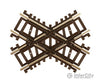 Atlas Ho 576 Code 83 Crossing - Nickel Silver With Brown Ties -- 60 Degrees Track & Turnouts