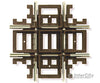 Atlas Ho 577 Code 83 Crossing - Nickel Silver With Brown Ties -- 90 Degrees Track & Turnouts