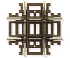 Atlas Ho 577 Code 83 Crossing - Nickel Silver With Brown Ties -- 90 Degrees Track & Turnouts