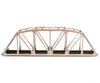 Atlas Ho 593 18 Through-Truss Bridge - Kit -- Code 83 Track (Black) Tunnels & Bridges