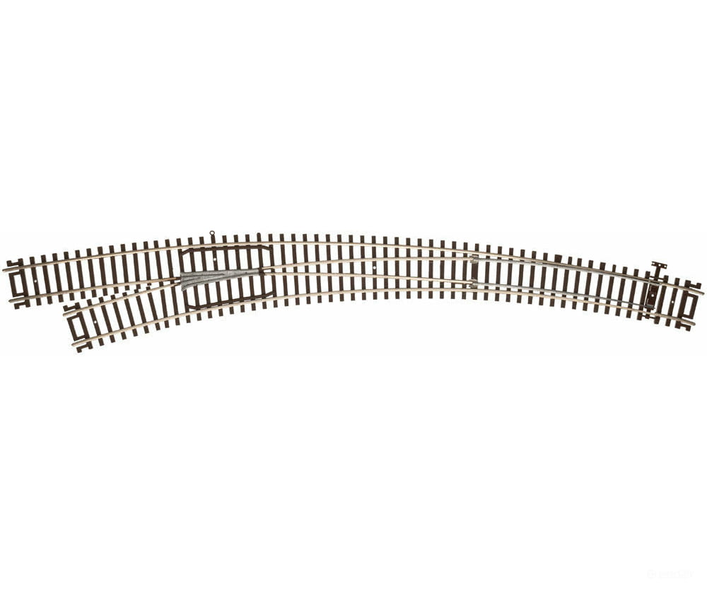 Atlas Ho 595 Code 83 Curved Turnout - Customline(R) Mark Iv -- Left Hand Inside Radius 22 Outside 30