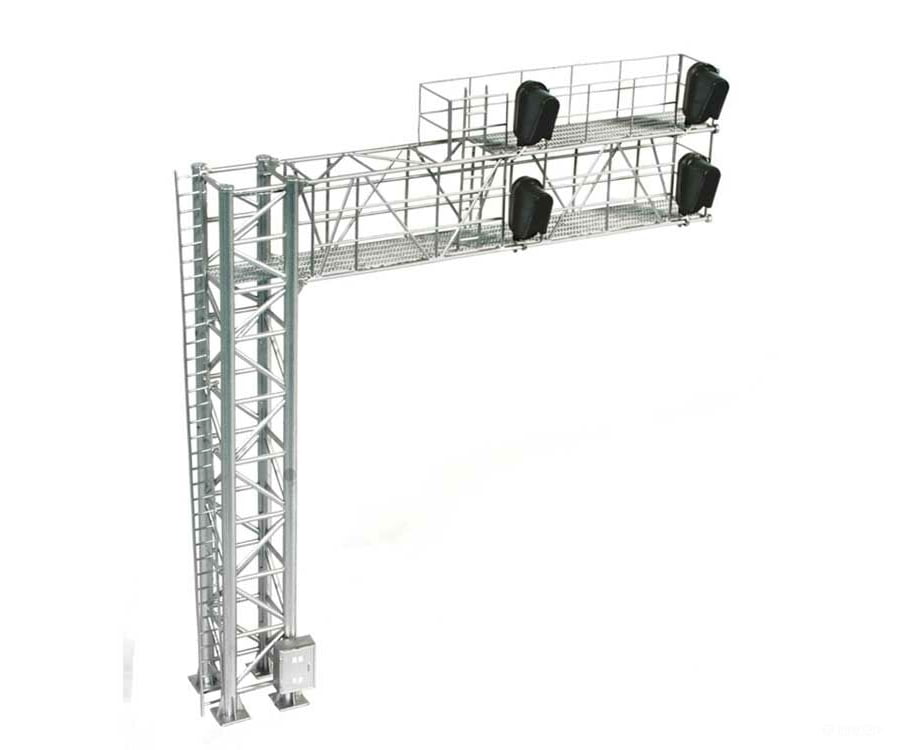 Atlas 70000098 2-Track Modern Cantilever Signal Bridge - All Scales System -- 4 Heads Left-Hand
