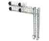 Atlas 70000099 2-Track Modern Cantilever Signal Bridge - All Scales System -- 4 Heads Right-Hand