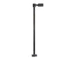 Atlas 70000204 Single-Arm Square Led Light 3-Pack -- Black (Cool White Led) 15 Scale Feet Tall