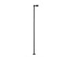 Atlas 70000208 Single-Arm Square Led Light 3-Pack -- Black (Cool White Led) 30 Scale Feet Tall