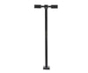 Atlas 70000211 Double-Arm Square Led Light 3-Pack -- Black (Warm White Led) 15 Scale Feet Tall