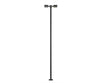 Atlas 70000216 Double-Arm Square Led Light 3-Pack -- Black (Cool White Led) 30 Scale Feet Tall
