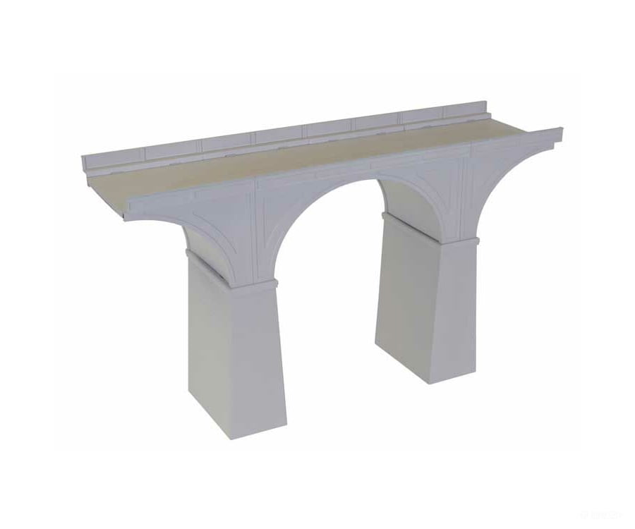Atlas 70000224 Double-Track Concrete Viaduct -- 18 X 5-1/4 Cm Variable Height Structures