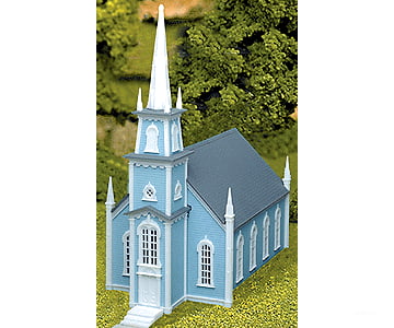 Atlas 708 19Th Century Church - Kit -- 9-1/2 X 4-3/4 10-3/4 23.8 11.9 26.9Cm Structures