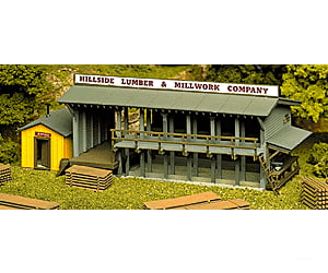 Atlas 750 Lumber Yard & Office - Kit -- 3-3/4 X 8-1/2 9.5 21.3Cm Structures