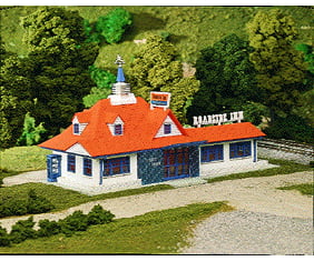 Atlas 760 Roadside Restaurant Plastic Kit -- 5-5/8 X 8-3/4 14.3 21.9Cm Structures