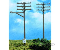 Atlas Ho 775 Telephone Poles -- Pkg(12) Scenery Details