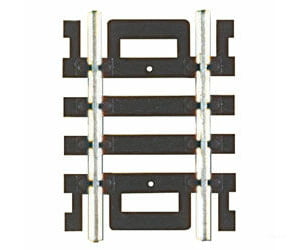 Atlas Ho 825 Straight Snap-Track(R) Nickel-Silver Rail -- 1-1/2 3.8Cm (Black Ties) Pkg(4) Track &