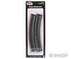 Atlas Ho 831 Code 100 Curved Snap-Track(R) Nickel-Silver Rail -- 15 Radius (Black Ties) Pkg(6) Track