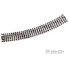 Atlas Ho 833 Code 100 Curved Snap-Track(R) Nickel-Silver Rail -- 18 Radius (Black Ties) Pkg(6) Track