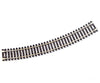 Atlas Ho 833 Code 100 Curved Snap-Track(R) Nickel-Silver Rail -- 18 Radius (Black Ties) Pkg(6) Track