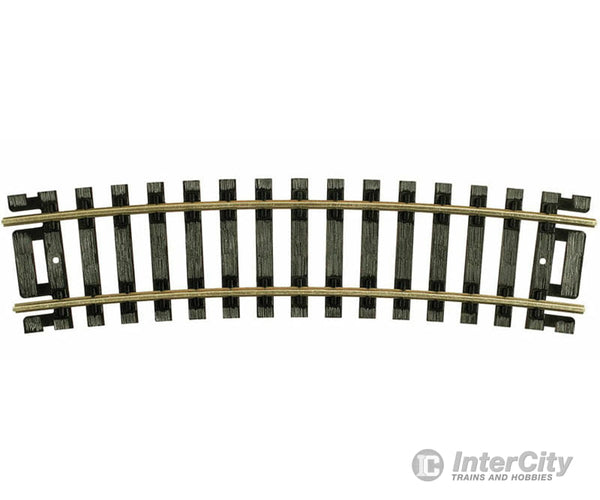 Atlas Ho 834 Code 100 Curved Snap-Track(R) Nickel-Silver Rail -- 1/2 Section 18 Radius (Black Ties)