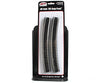 Atlas Ho 837 Code 100 Curved Snap-Track(R) Nickel-Silver Rail -- 24 Radius (Black Ties) Pkg(6) Track