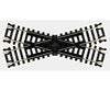 Atlas 839 Snap Track Crossing -- 30 Degrees Nickel-Silver Rail Black Ties & Turnouts