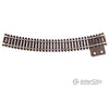 Atlas Ho 845 Terminal Section Snap-Track(R) Nickel-Silver Rail -- 18 Radius Curved Black Ties Track