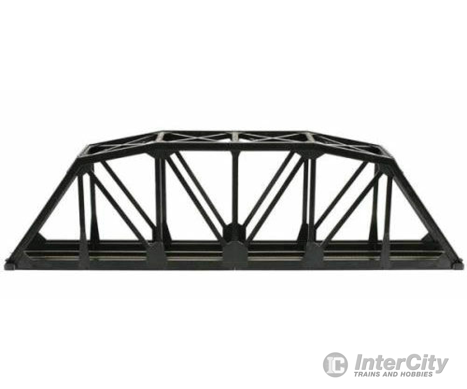 Atlas Ho 888 18 Through Truss Bridge Kit W/Code 100 Track -- Black Tunnels & Bridges