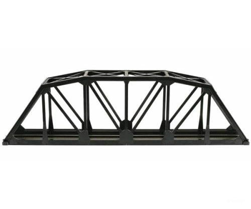 Atlas Ho 888 18 Through Truss Bridge Kit W/Code 100 Track -- Black Tunnels & Bridges