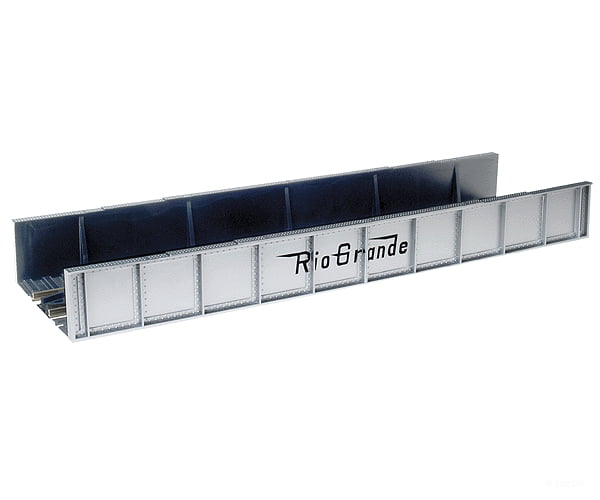 Atlas 892 Decorated Plate Girder Bridge W/Code 100 Track -- Denver & Rio Grande Western (Silver