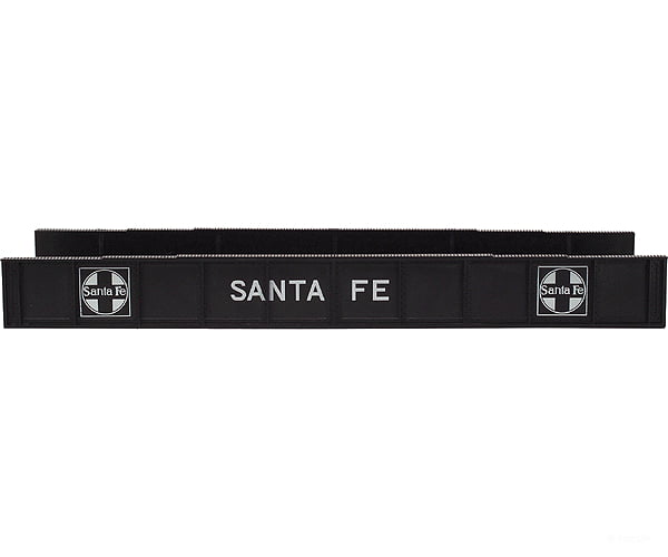 Atlas 893 Decorated Plate Girder Bridge W/Code 100 Track -- Santa Fe (Black White) Tunnels & Bridges