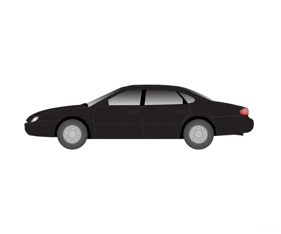 Atlas N 150-2907 American Automobile - Ford - Taurus 1996 4-Door Sedan - Ebony Cars & Trucks