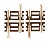 Atlas N 2008 Code 55 Track W/Nickel-Silver Rail & Brown Ties -- Straight - 3/4 1.9Cm Pkg(6) Turnouts