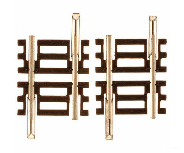 Atlas N 2008 Code 55 Track W/Nickel-Silver Rail & Brown Ties -- Straight - 3/4 1.9Cm Pkg(6) Turnouts