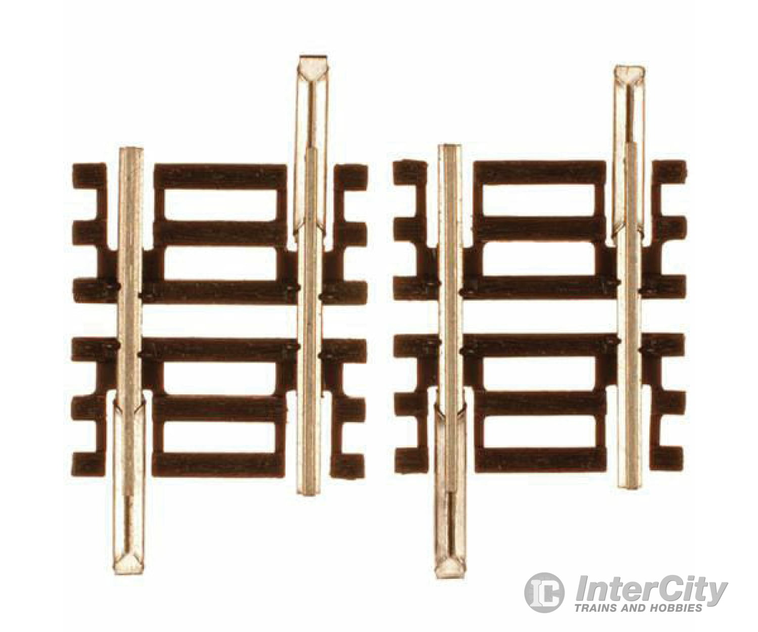 Atlas N 2008 Code 55 Track W/Nickel-Silver Rail & Brown Ties -- Straight - 3/4 1.9Cm Pkg(6) Turnouts