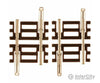 Atlas N 2008 Code 55 Track W/Nickel-Silver Rail & Brown Ties -- Straight - 3/4 1.9Cm Pkg(6) Turnouts