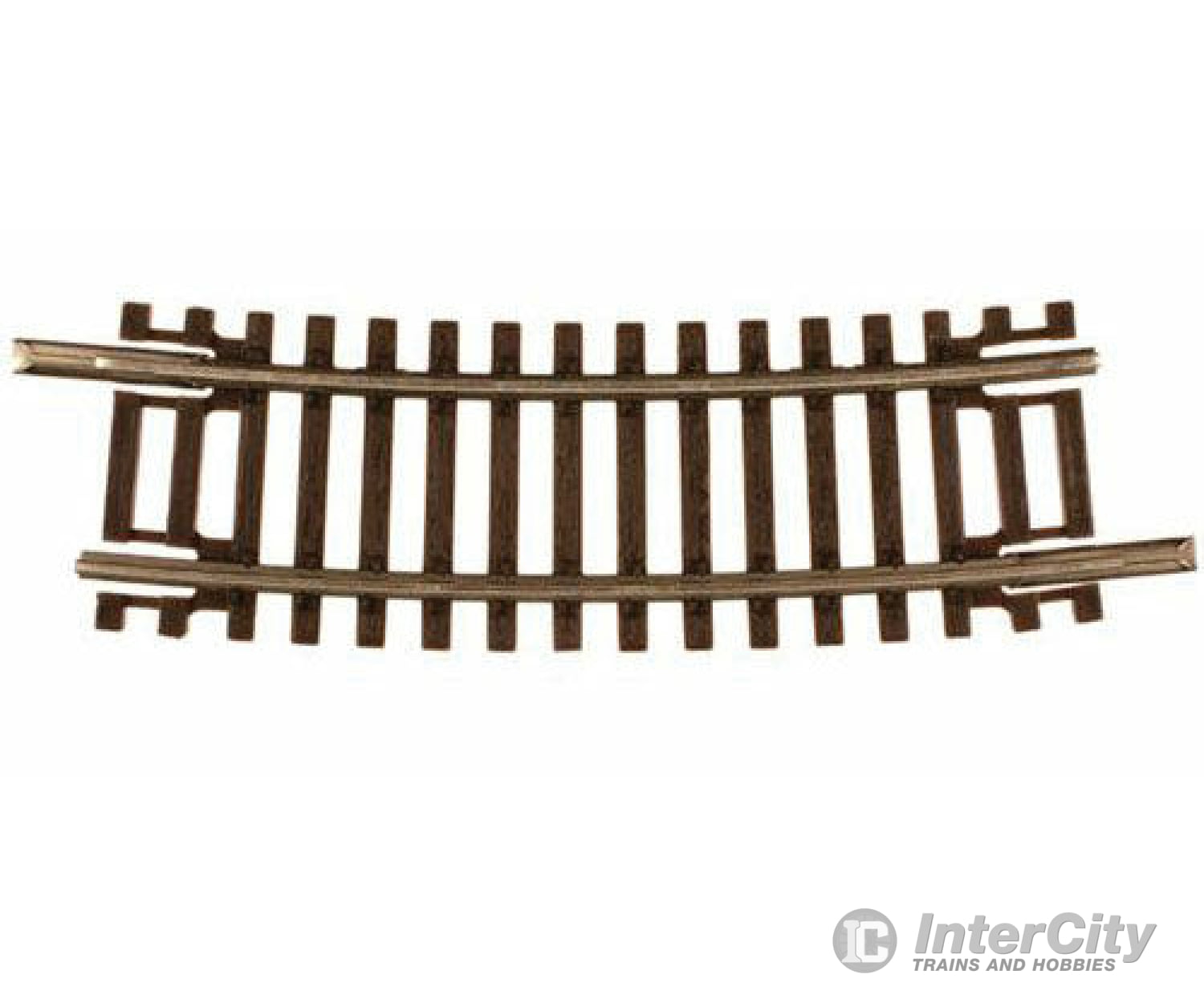 Atlas N 2011 Code 55 Track W/Nickel-Silver Rail & Brown Ties -- 10 Radius Half Curve Pkg(6) Turnouts