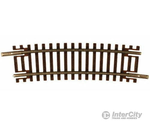 Atlas N 2013 Code 55 Track W/Nickel-Silver Rail & Brown Ties -- 11-1/4 Radius Half Curve Pkg(6)