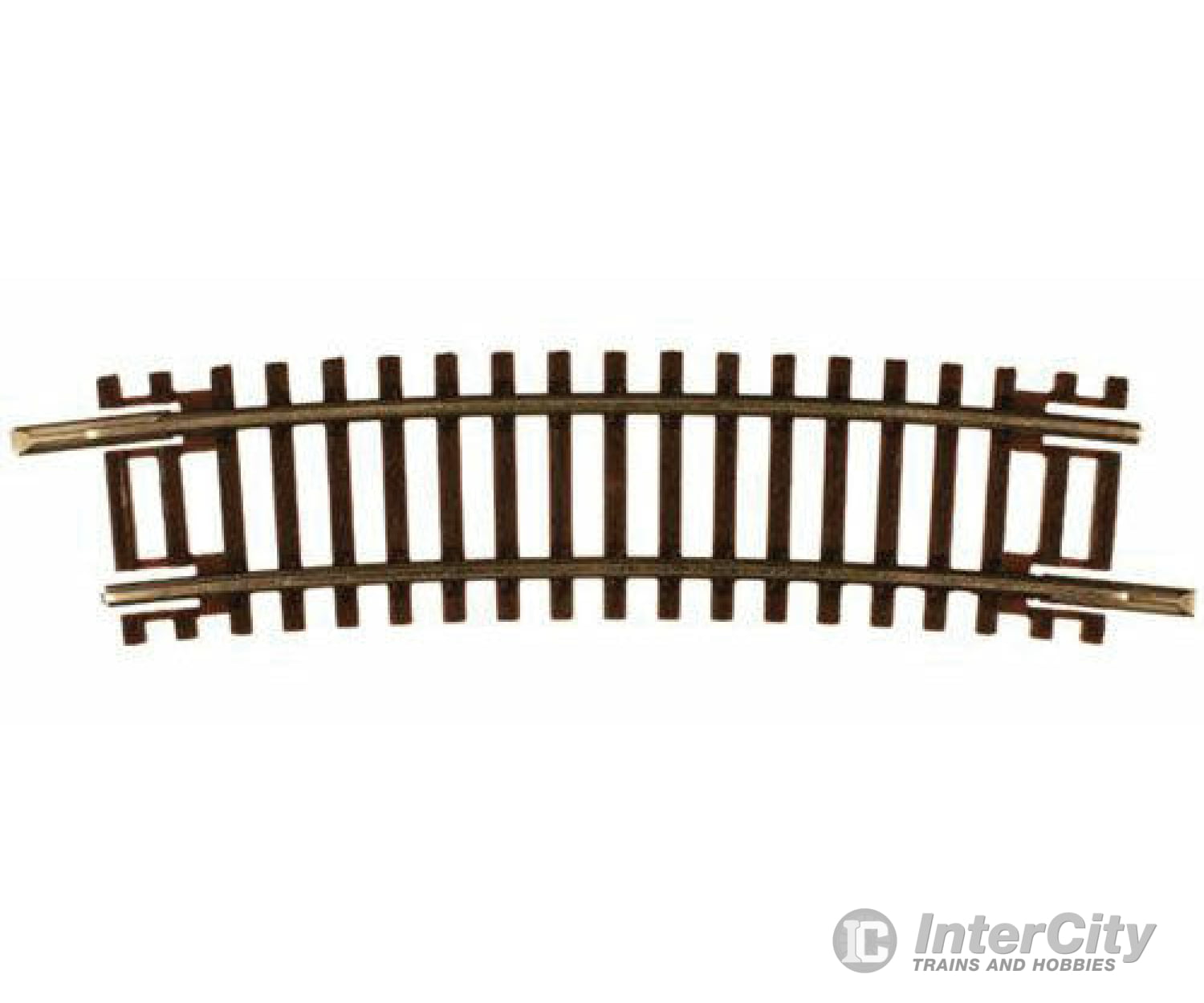 Atlas N 2015 Code 55 Track W/Nickel-Silver Rail & Brown Ties -- 12-1/2 Radius Half Curve Pkg(6)