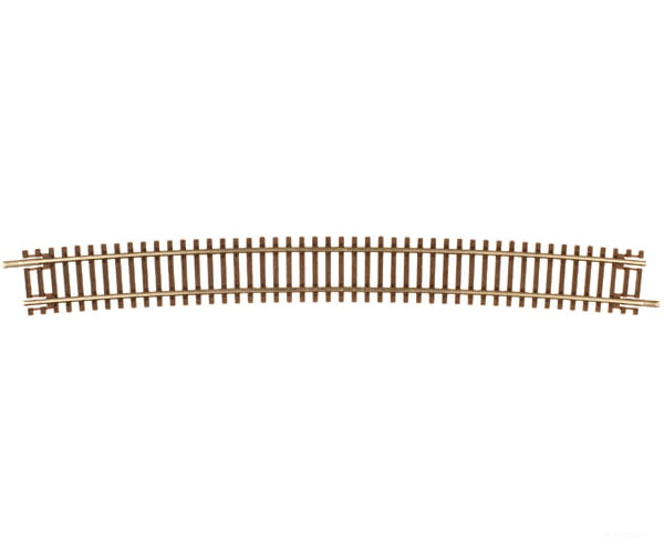 Atlas N 2030 Code 55 Track W/Nickel-Silver Rail & Brown Ties -- 30.6 Radius Curve Pkg(6) Turnouts