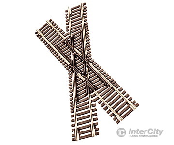 Atlas N 2042 Code 55 Track W/Nickel-Silver Rail & Brown Ties -- 30-Degree Crossing Turnouts