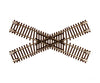 Atlas N 2043 Code 55 Track W/Nickel-Silver Rail & Brown Ties -- 45-Degree Crossing Turnouts