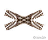 Atlas N 2043 Code 55 Track W/Nickel-Silver Rail & Brown Ties -- 45-Degree Crossing Turnouts