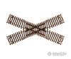 Atlas N 2043 Code 55 Track W/Nickel-Silver Rail & Brown Ties -- 45-Degree Crossing Turnouts
