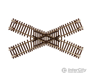Atlas N 2043 Code 55 Track W/Nickel-Silver Rail & Brown Ties -- 45-Degree Crossing Turnouts
