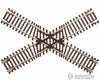 Atlas N 2044 Code 55 Track W/Nickel-Silver Rail & Brown Ties -- 60-Degree Crossing Turnouts