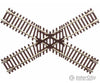 Atlas N 2044 Code 55 Track W/Nickel-Silver Rail & Brown Ties -- 60-Degree Crossing Turnouts