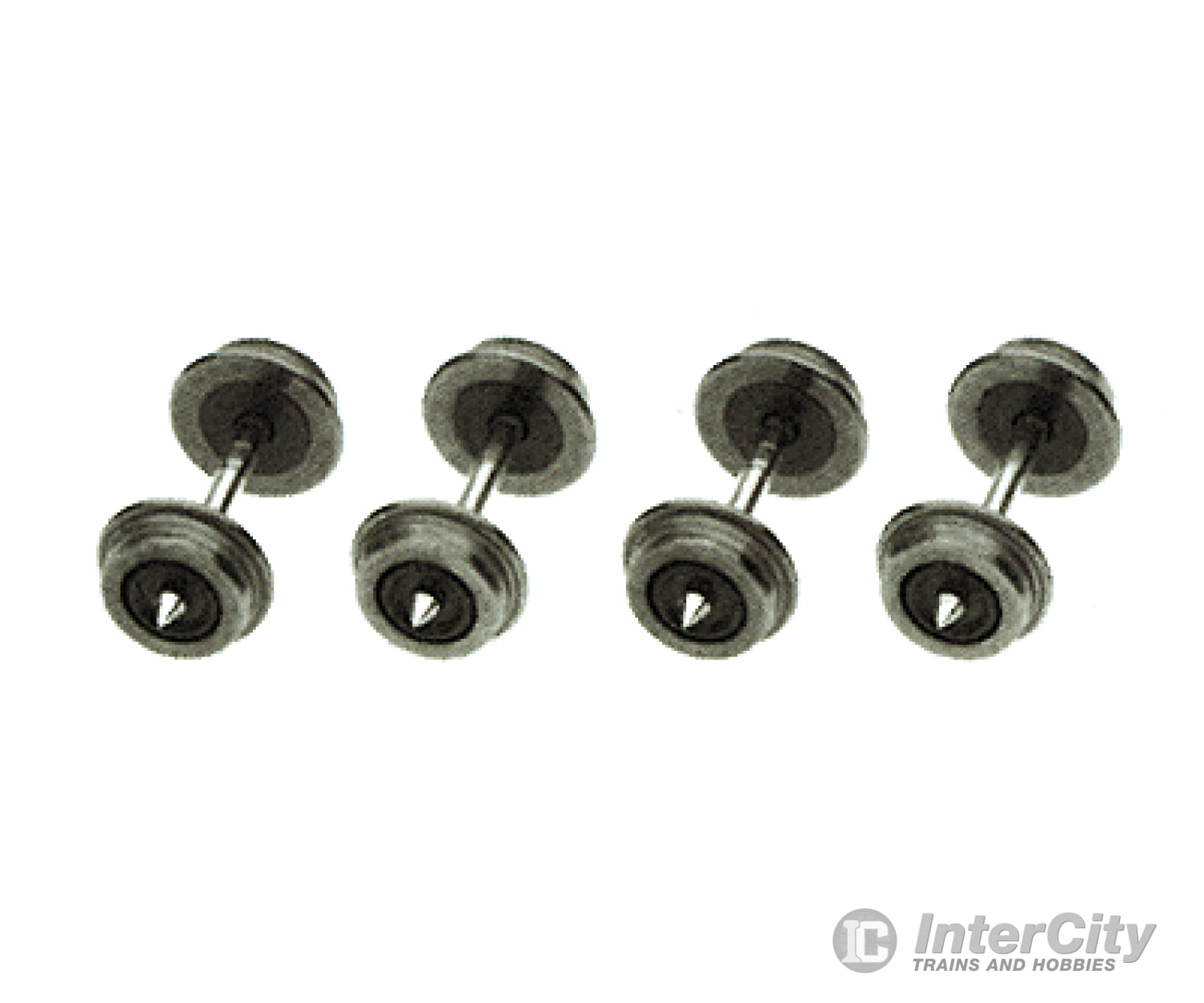 Atlas N 22020 33 Blackened Metal Wheels -- Pkg(12) Parts