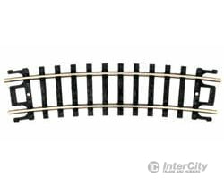 Atlas N 2511 Curved Snap-Track(R) -- Half 9-3/4 Radius Black Ties Pkg(6) Track & Turnouts