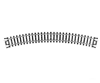 Atlas 2520 Curved Snap-Track(R) -- 11 Radius Black Ties Pkg(6) Track & Turnouts