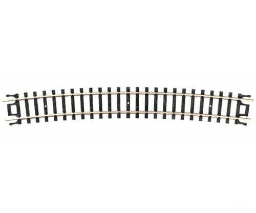 Atlas N 2526 Curved Snap-Track(R) -- 19 Radius Black Ties Pkg(6) Track & Turnouts